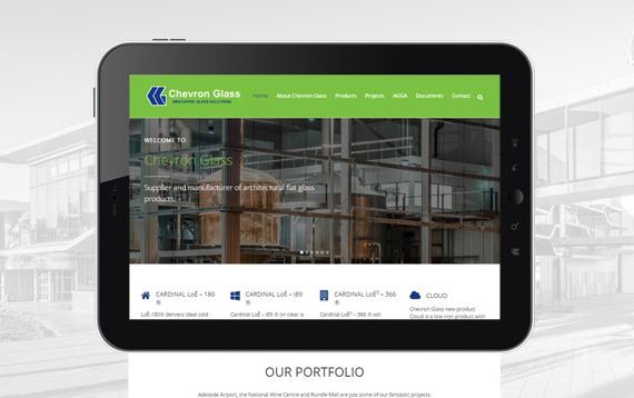 Chevron Glass - Website Design