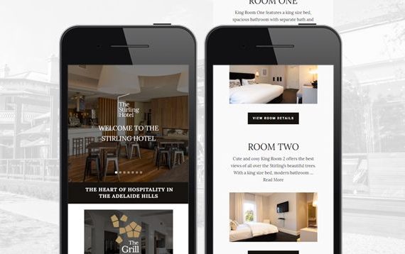 Hotel Website Design - Stirling Hotel Portfolio